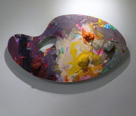 32″ x 51″ x 7″
acrylic, wood, metal, resin Palette 9