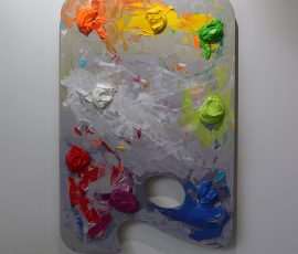 32″ x 48″ x 3.5″
acrylic, wood Palette 2